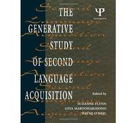 The Generative Study Of Second Language Acquisition