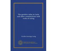 The genitive value in Latin and other constructions with verbs of rating