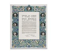 The Gents Cave Proclamation Irlandaise 1916 Pâques Rising Irlande sur Toile encadrée, Multicolore