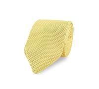 THE GENTS LAB - Cravate tricotée pour homme 100 % polyester avec extrémité en diamant, Jaune pastel, Length: 150cm Width: 7cm