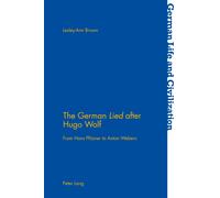 The German 'lied' After Hugo Wolf