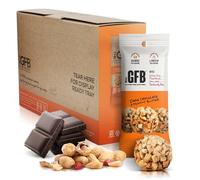 The GFB Gluten Free Brothers Lot de 10 morsures protéinées sans gluten, beurre d'arachide au chocolat noir, sans lait, sans soja, collation végétalienne, 34 g