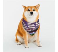 The Giant Wheel Under Lightning Bandana pour chiens de petite, moyenne et grande taille, foulard triangle pour fille ou garçon