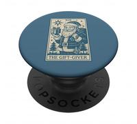 The Gift Giver Carte de Tarot Père Noël Motif Père Noël PopSockets PopGrip Adhésif