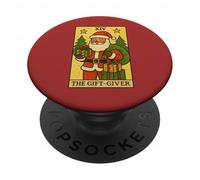 The Gift Giver Carte de Tarot Père Noël Motif Père Noël PopSockets PopGrip Adhésif