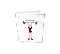 The Gift Label Carte d'accueil - You are strong