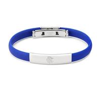 The Gift Scholars Bracelet officiel du club Rangers FC avec blason en acier inoxydable et silicone, produit officiel de football