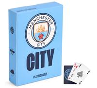 The Gift Scholars Cartes à jouer sous licence officielle Man City FC - Standard 52 cartes - Jeu amusant pour tous les âges des fans de Manchester City