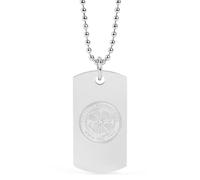 The Gift Scholars Collier avec pendentif en acier inoxydable sous licence officielle Celtic FC pour homme