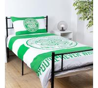 The Gift Scholars Parure de lit 1 Place sous Licence Officielle Celtic FC - Réversible avec taie d'oreiller - Parfait pour Les Enfants - pour Bhoys et Wee Lasses