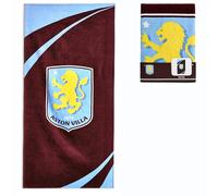 The Gift Scholars Serviette de Plage Aston Villa - Licence Officielle 100% Coton - Grande Taille 140 x 70 cm - Parfait pour la Piscine