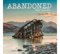 The Gifted Stationary Calendrier mural carré 2026, abandonné, 16 mois sur le thème des arts et des antiquités avec 180 autocollants de rappel (30,5 x 30,5 cm)