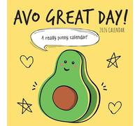 The Gifted Stationary Calendrier mural carré 2026 Avo Great Day, 16 mois sur le thème des aliments avec 180 autocollants de rappel, planificateur mensuel pour la maison ou les espaces créatifs, 30,5 x