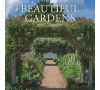 The Gifted Stationary Calendrier mural carré 2026, beaux jardins, plantes florales de 16 mois avec 180 autocollants de rappel (30 x 30 cm)