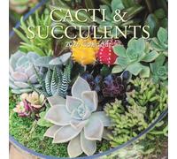 The Gifted Stationary Calendrier mural carré 2026, cactus et plantes grasses, calendrier à suspendre sur le thème floral de 16 mois avec 180 autocollants de rappel, planificateur mensuel pour la