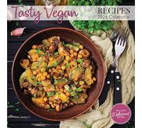 The Gifted Stationary Calendrier mural carré 2026, recettes végétaliennes, calendrier à suspendre sur le thème alimentaire de 16 mois avec 180 autocollants de rappel, planificateur familial mensuel