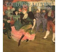 The Gifted Stationery Calendrier mural 2026 - Carré 16 mois - Design septembre 2025-décembre 2026 - Calendrier artistique Toulouse-Lautrec - Comprend 180 autocollants de rappel - 30,5 x 30,5 cm