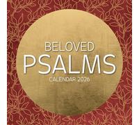 The Gifted Stationery Calendrier mural carré 2026 - Psaumes bien-aimés - Calendrier à suspendre sur le thème de la vie - 16 mois - 180 autocollants de rappel - Planificateur familial mensuel pour la