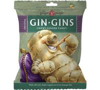 The Ginger People GIN GINS Original, bonbons à mâcher au gingembre - Anti-nausée et aide à la digestion, bonbons bons pour la santé emballés individuellement - Saveur originale de gingembre, 150 g