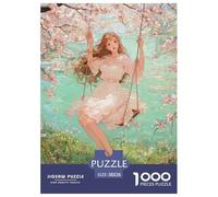 The Girl Among The Flowers Puzzle 1000 Pièces Educa Jouet en Bois Cadeau Unique Décoration Intérieure Jeu Éducatif Challenge Toy pour Adultes Et Enfants À Partir De 12 Ans 38x26cm/1000pcs