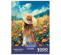 The Girl in The Fleur Realm Puzzle 1000 Pièces Adultes intéressant Puzzles 1000 Pièce Défi Jouet Cadeau 38x26cm/1000pcs