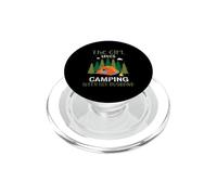 The Girl Loves Camping with Her Husband Camper Adventure PopSockets PopGrip pour MagSafe