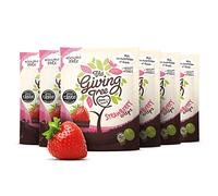 The Giving Tree Lot de 6 croustilles nutritionnelles lyophilisées végétaliennes sans gluten (fraise, 18 g)