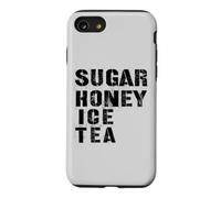 Thé glacé au Sucre et au Miel - Meilleure façon de Battre la Chaleur Texte Noir Coque pour iPhone SE (2020) / 7/8