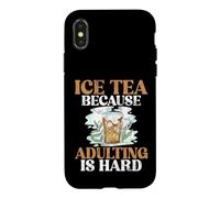 Thé glacé Parce Que l'âge Adulte est Un thé glacé Dur Coque pour iPhone X/XS