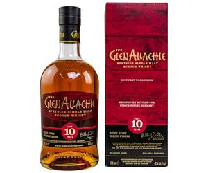 The GlenAllachie 10 Years Old RUBY PORT WOOD FINISH 48% Vol. 0,7l in Giftbox