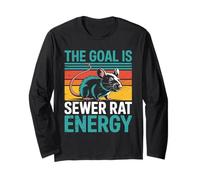 The Goal is Sewer Rat Energy Mème chaotique - Manche Longue