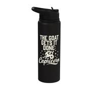 The Goat gets it done Capricorne Stainless Steel Insulated Water Bottle