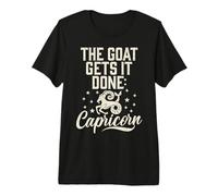 The Goat Gets it Done Capricorne T-Shirt Haut de Gamme