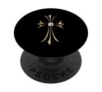 The Gold Cross Diamond2 PopSockets PopGrip Adhésif