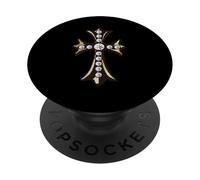 The Gold Cross Pave Diamond2 PopSockets PopGrip Adhésif
