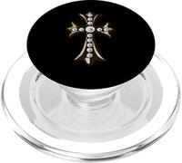 The Gold Cross Pave Diamond2 PopSockets PopGrip pour MagSafe