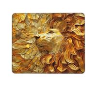 The Golden African Lion Tapis de souris multi-tailles pour bureau, étude et jeu avec forte adhérence et surface épaisse et confortable