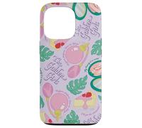 The Golden Girls Retro Tropical Repeating Icons Funny TV Coque pour iPhone 13 Pro