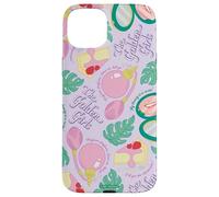 The Golden Girls Retro Tropical Repeating Icons Funny TV Coque pour iPhone 15 Plus