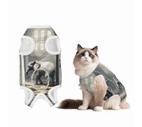 The Golden Mammoth in The Ruins Combinaison chirurgicale pour chien, 100 % coton respirant - Pour chien et chat avec imprimés mignons - Animaux domestiques mâles et femelles, taille XL