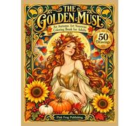 The Golden Muse: An Autumn Art Nouveau Coloring Book for Adults