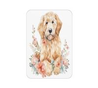 The Golden Retriever Aimant de réfrigérateur rectangulaire imprimé complet pour réfrigérateur, tableau blanc, casier, bureau et décoration de voiture