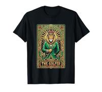 The Golfer Lion Tarot Carte Vintage Art Nouveau T-Shirt