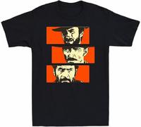 The Good The Bad and The Ugly Men's T Shirt Clint Eastwood Horror Movie Tee Black