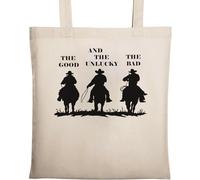 The Good, The Bad and The Unlucky Sac fourre-tout écologique en coton naturel Beige, beige, Taille unique