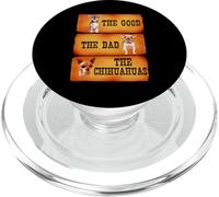 The Good The Bad The Chihuahuas Funny Chihuahua Dog Lover PopSockets PopGrip pour MagSafe