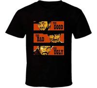 The Good The Bad & The Ugly T Shirt Graphic Tee for Men Black 3XL