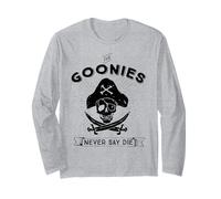 The Goonies Never Say Die Skull Pirate Logo Classique Amusant des années 80 Manche Longue
