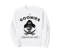 The Goonies Never Say Die Skull Pirate Logo Classique Amusant des années 80 Sweatshirt