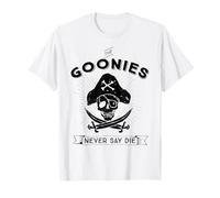 The Goonies Never Say Die Skull Pirate Logo Classique Amusant des années 80 T-Shirt
